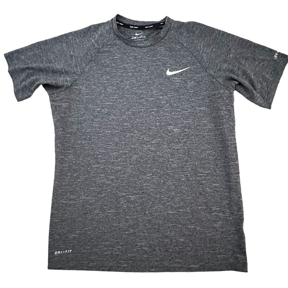 Nike ~ men’s grey Dri-FIT UPF 40+ Hydroguard Swim Tee ~ size Medium - Picture 1 of 7